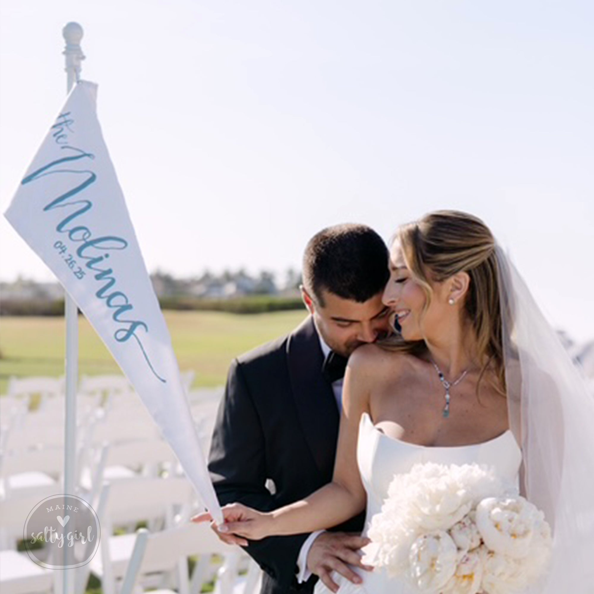 Custom Wedding Pennant – 36" Personalized Wedding Banner