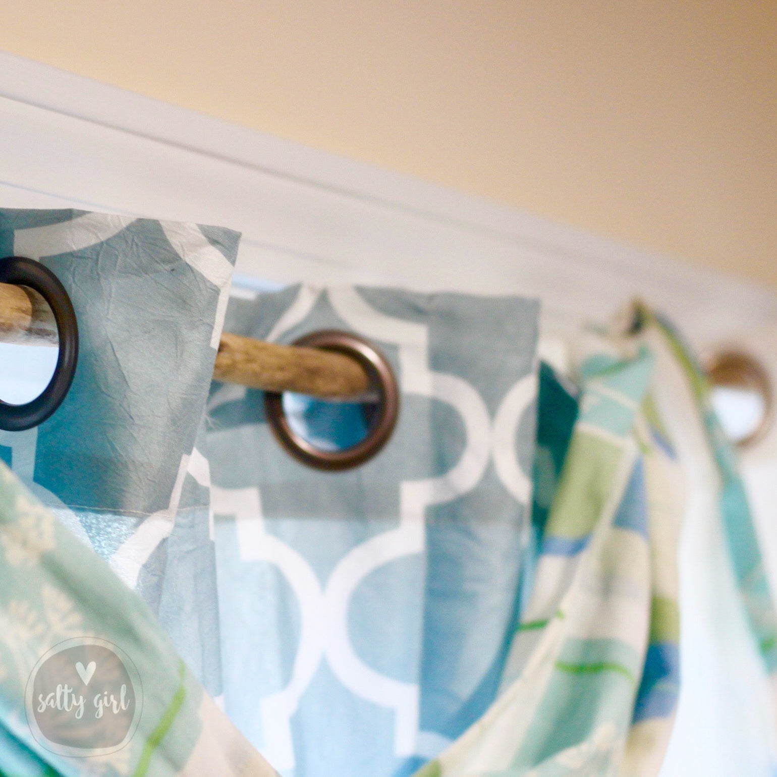 Extra Long Curtain Rods (9-12 FT) – Handcrafted Driftwood Rods for Coastal Window Treatment