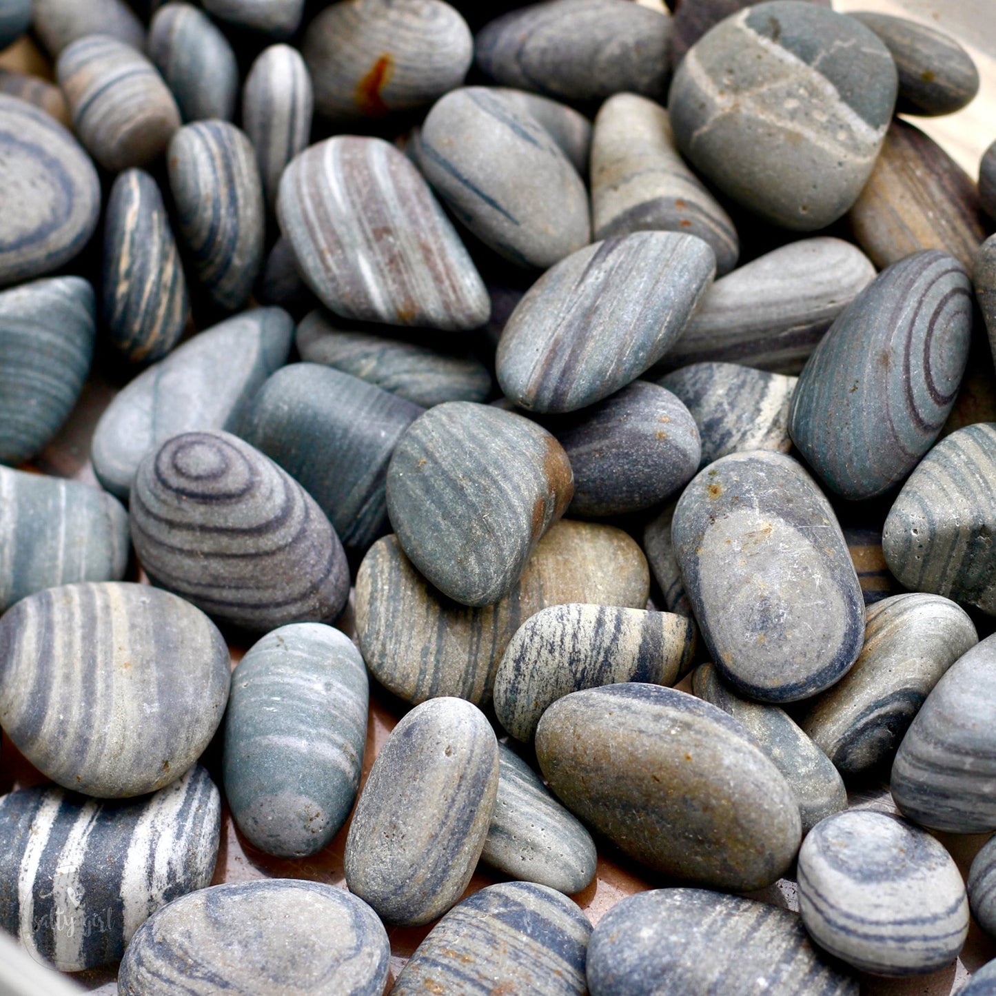 Small Striped Beach Stones