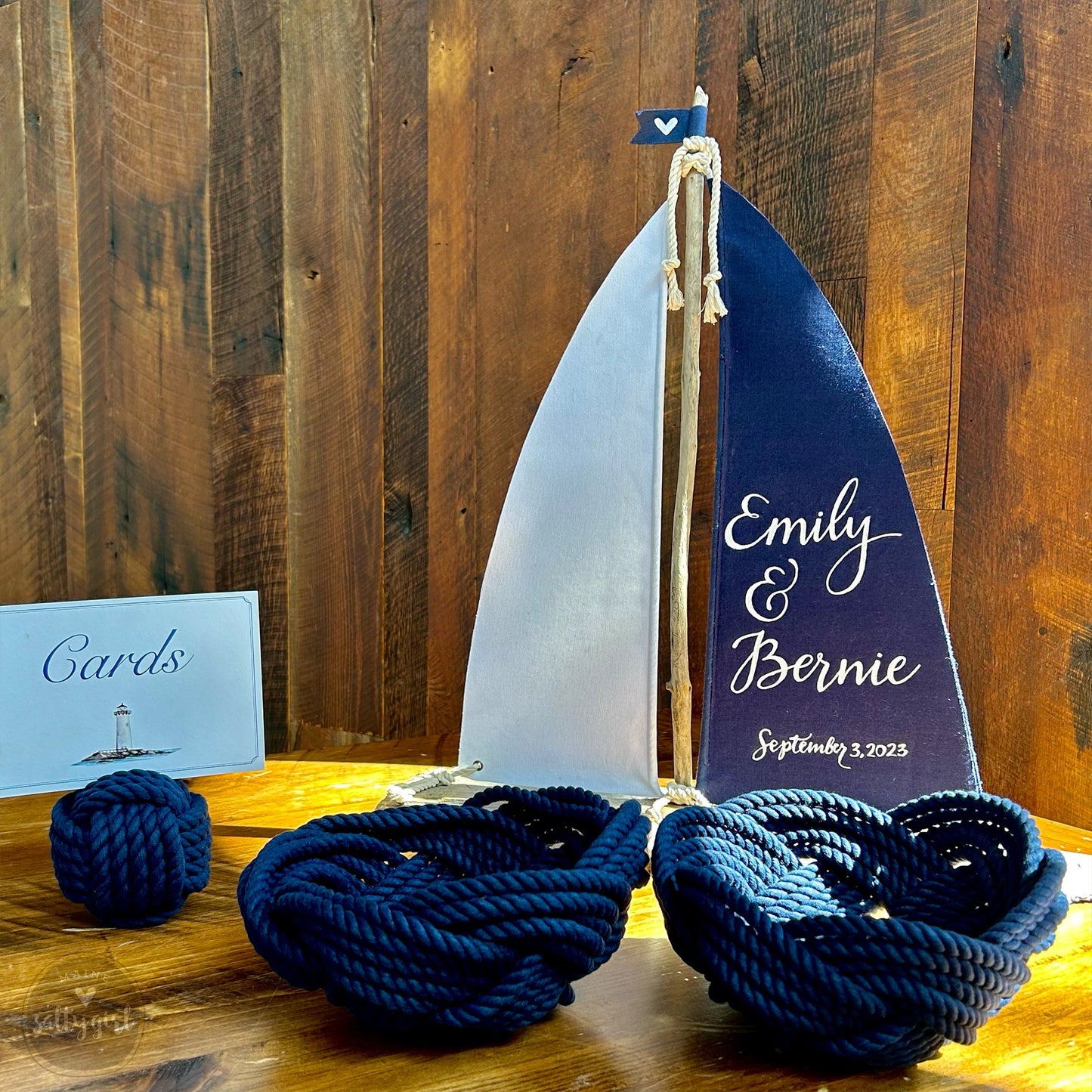 a sailboat is on display on a table