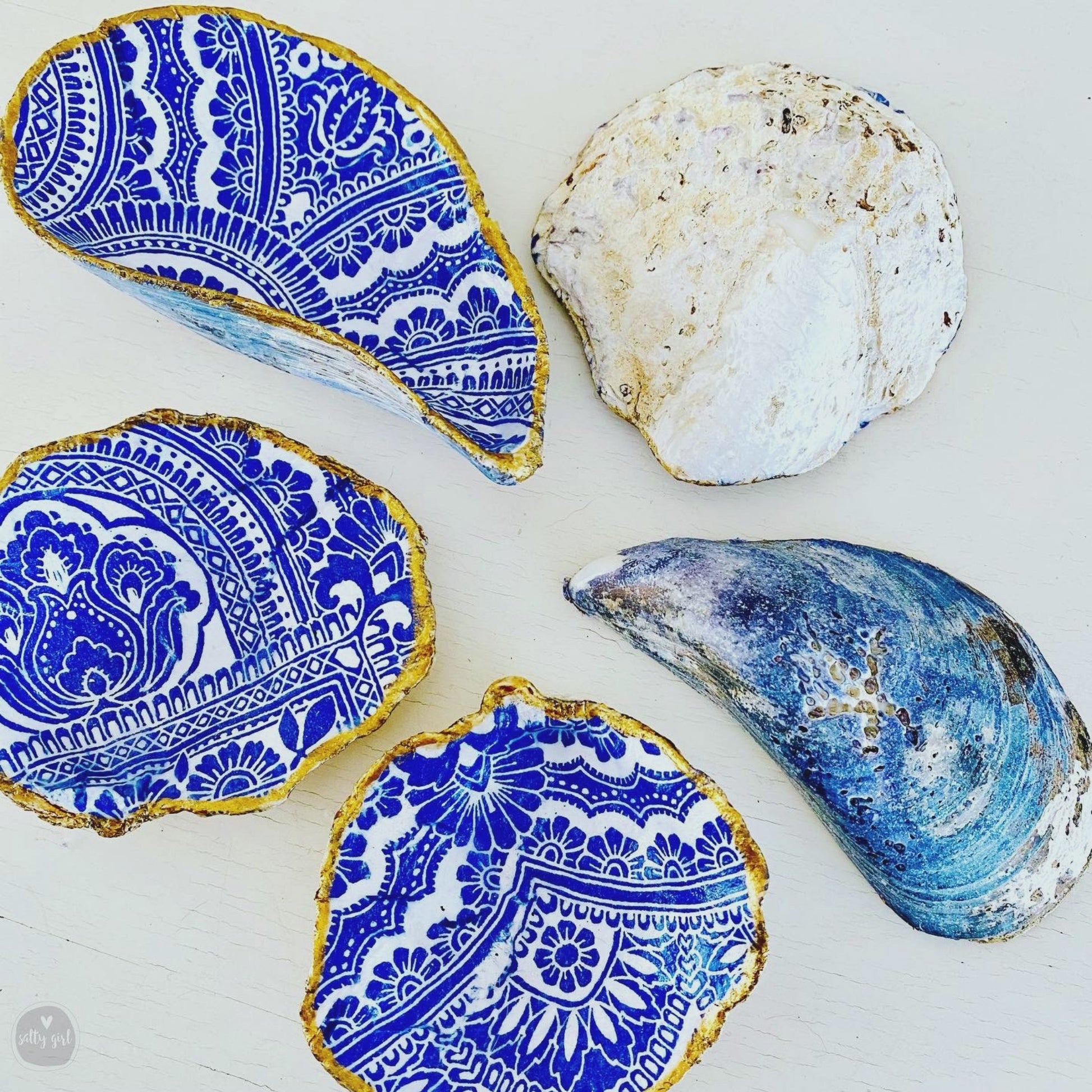 Seashell Ring Dish - Maine Decoupage Sea Shell Wedding Favors