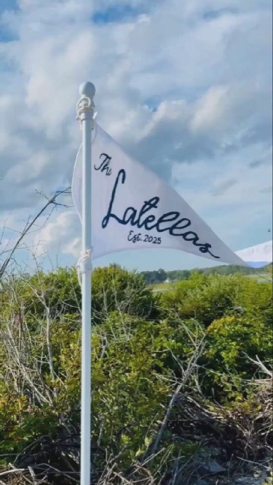 Personalized Wedding Pennant Flag – Large Custom Banner for Wedding Decor