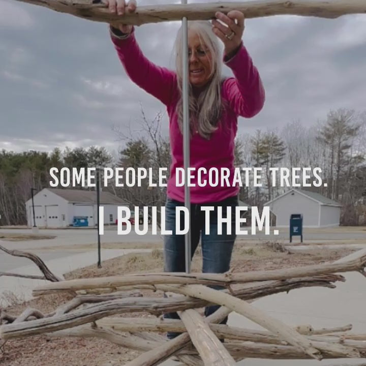 5 FT Driftwood Christmas Tree | Handmade from Maine