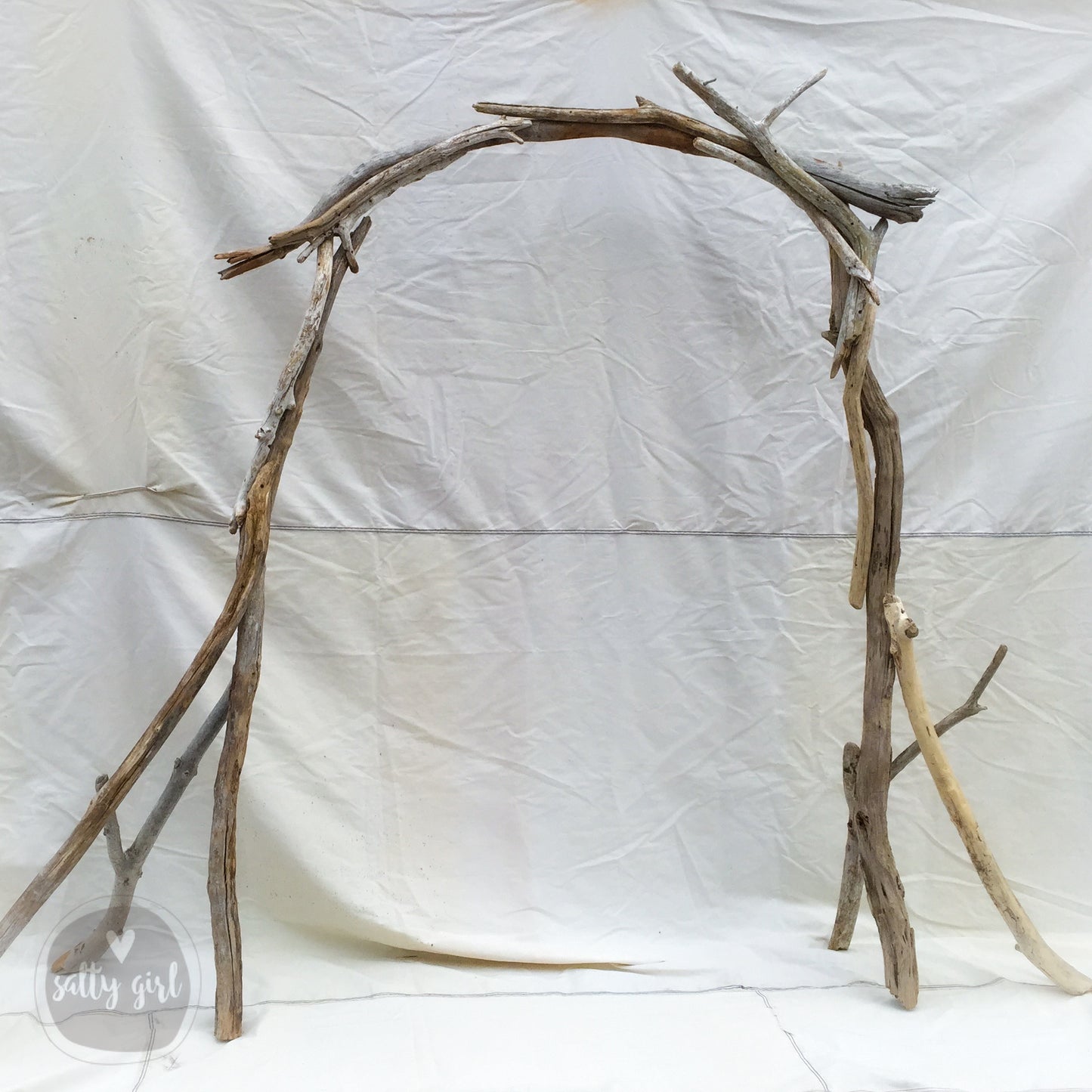 Rustic Driftwood Wedding Arch - Budget-Friendly and Easy Assembly