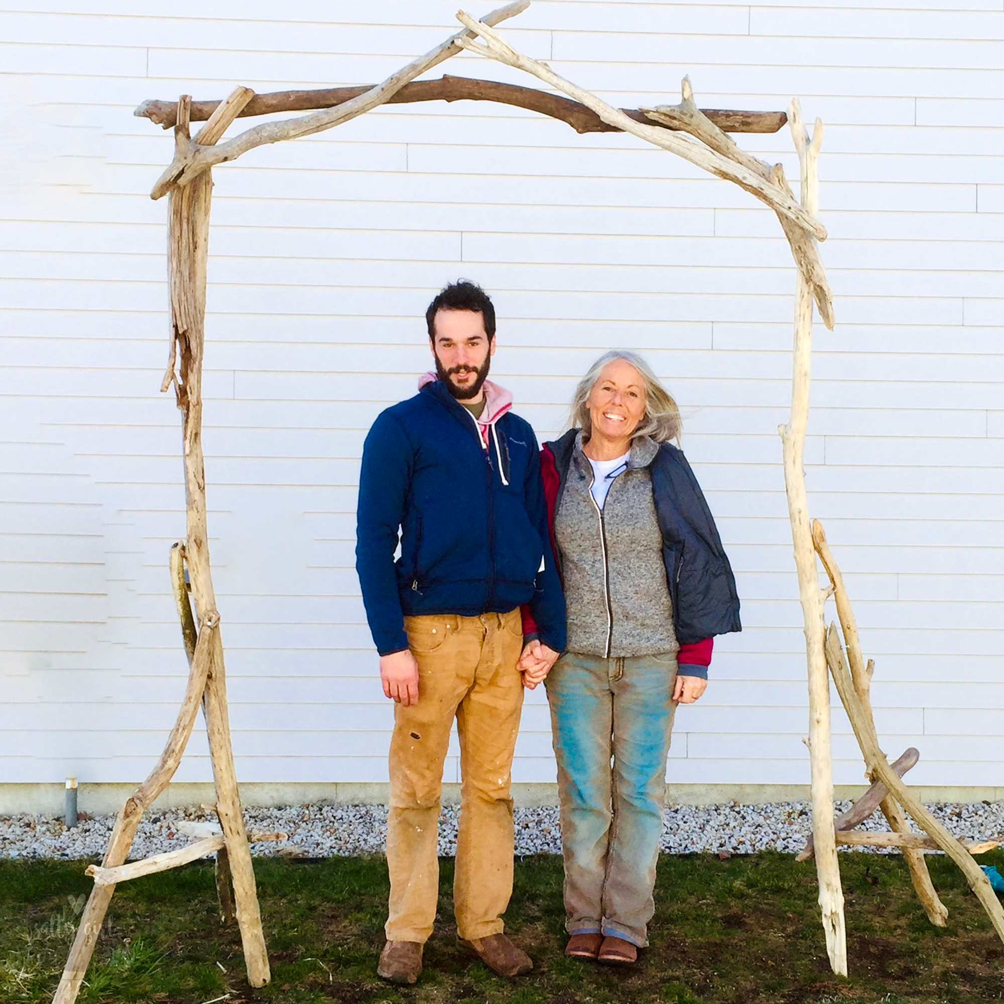 Rustic Driftwood Wedding Arch - Budget-Friendly and Easy Assembly