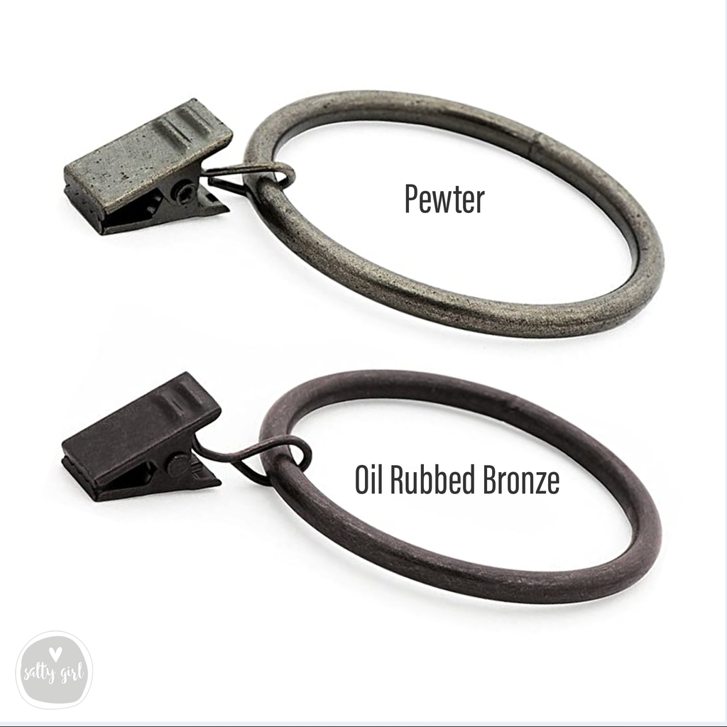 Driftwood Curtain Ring Clips for Driftwood Branch & Boat Oars