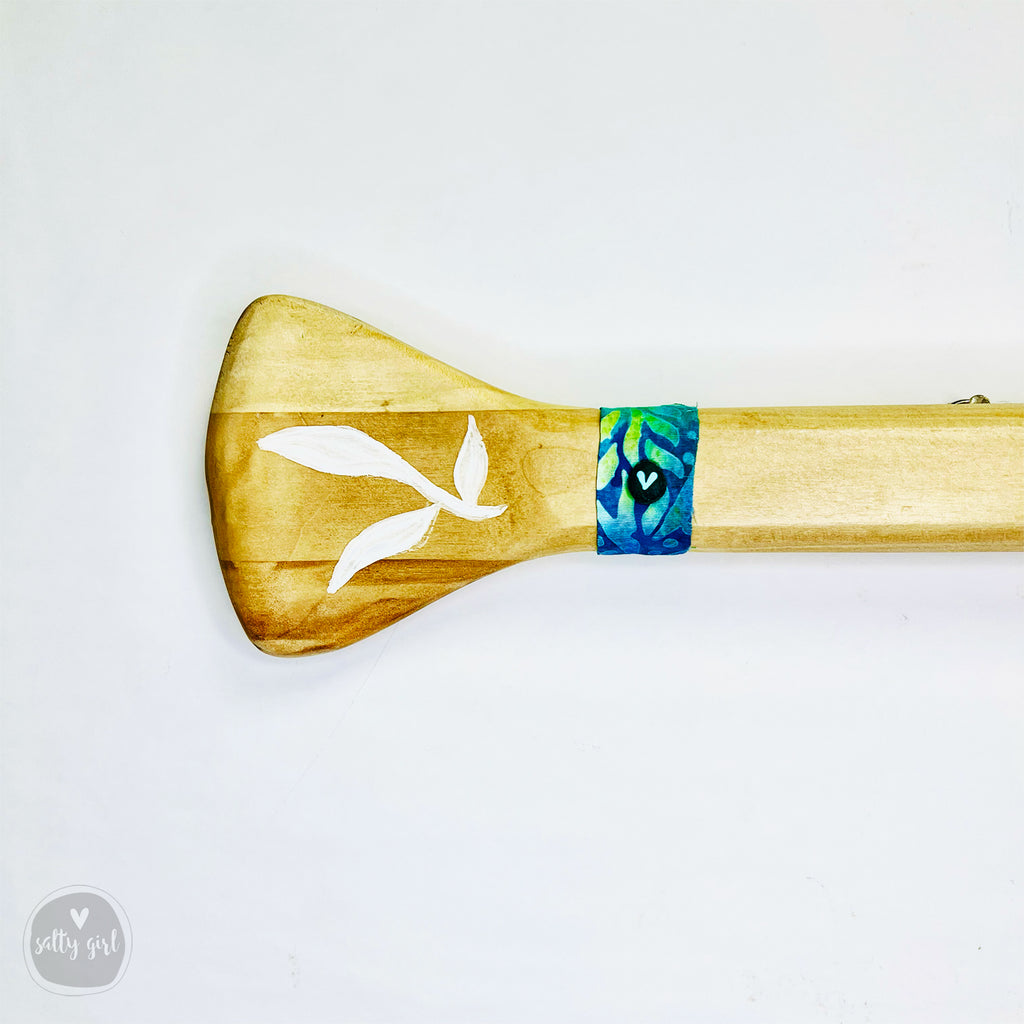 Custom Painted Antique Boat Oar - Nautical Wall Art