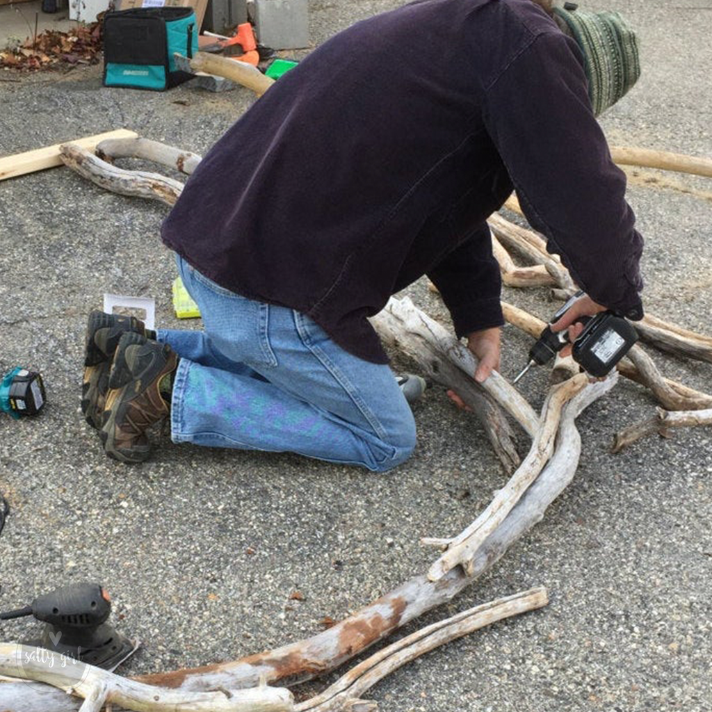 Rustic Driftwood Wedding Arch - Budget-Friendly and Easy Assembly
