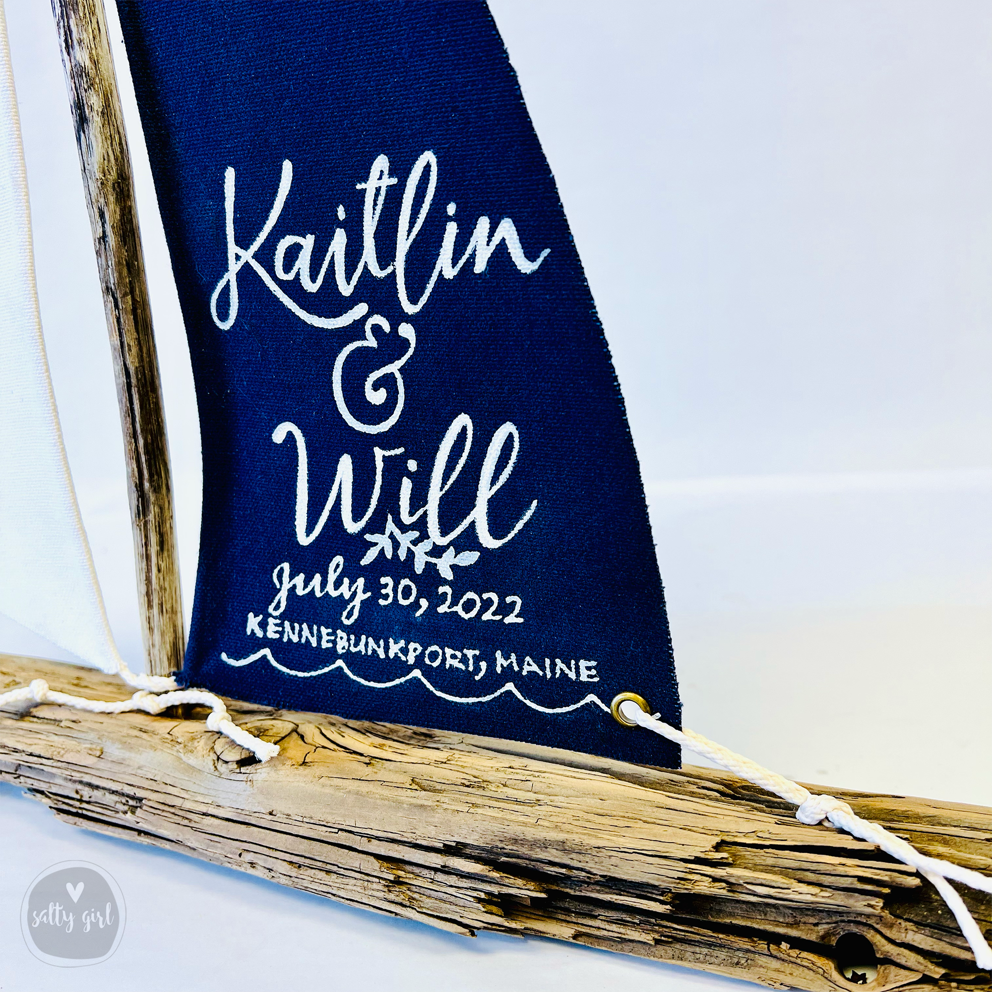 Driftwood Sailboat Centerpiece - 24" Nautical Centerpiece - Driftwood Wedding Table Sailboat