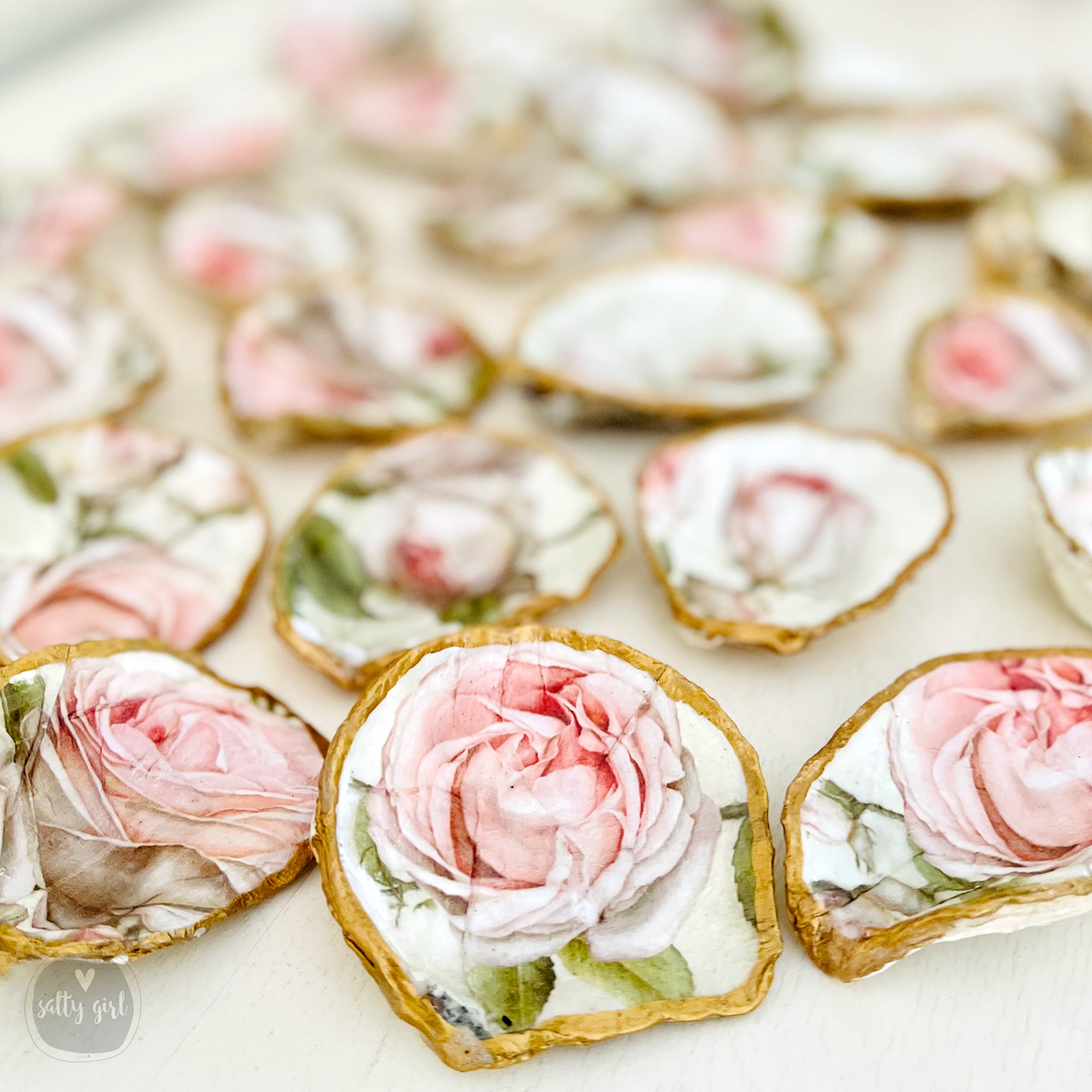 Seashell Ring Dish - Maine Decoupage Sea Shell Wedding Favors