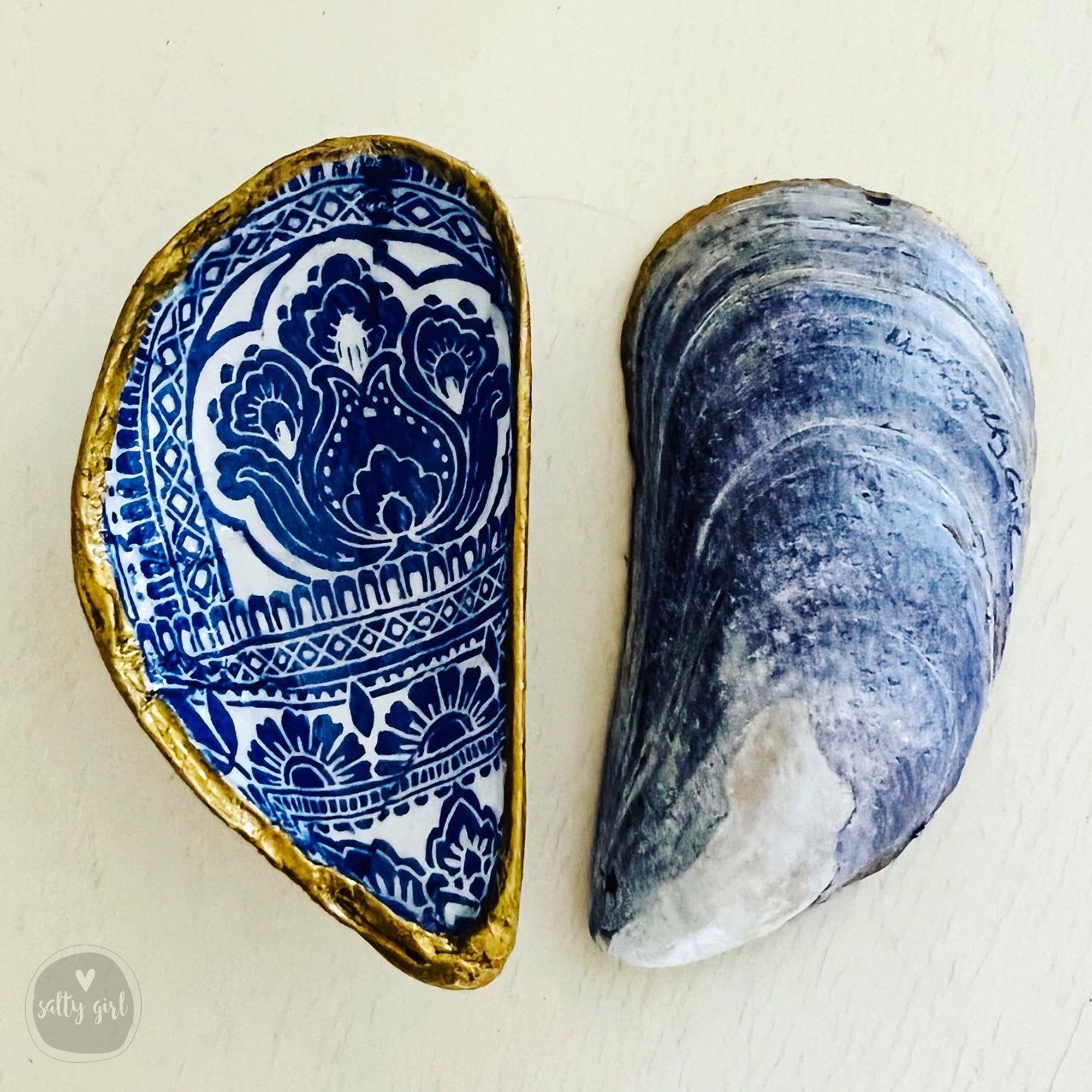 Seashell Ring Dish - Maine Decoupage Sea Shell Wedding Favors