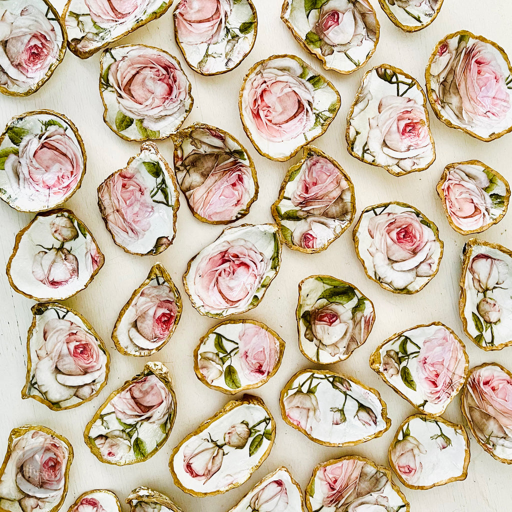 Seashell Ring Dish - Maine Decoupage Sea Shell Wedding Favors