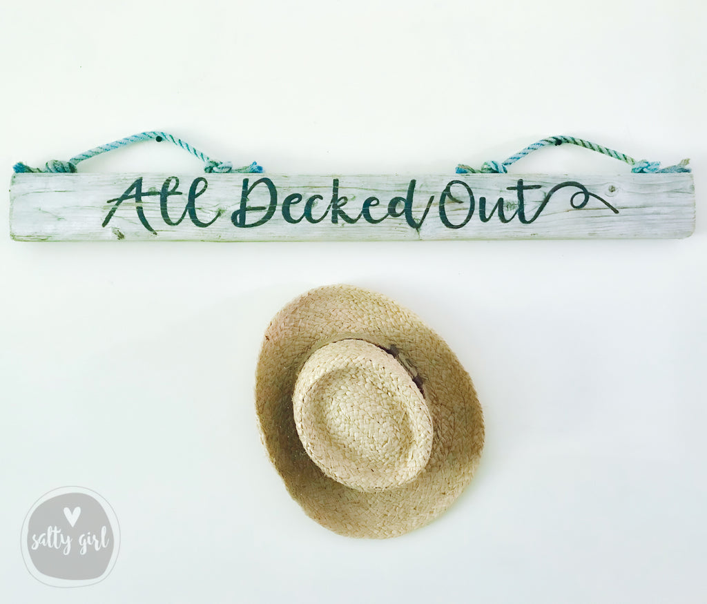 Large Custom Driftwood Sign with Rope Hangers - 4-6 Ft Personalized Sign