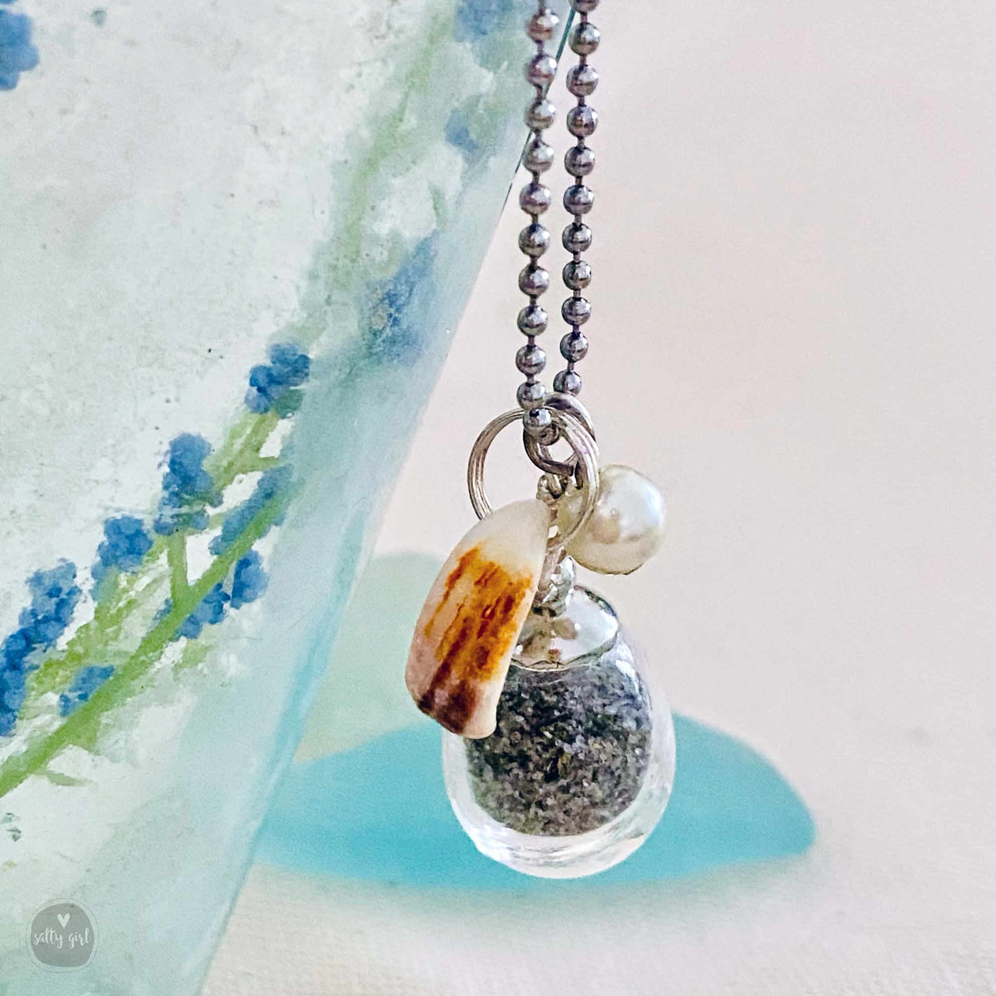 Beach Sand Jewelry - Maine Beach Sand Necklace & Earrings