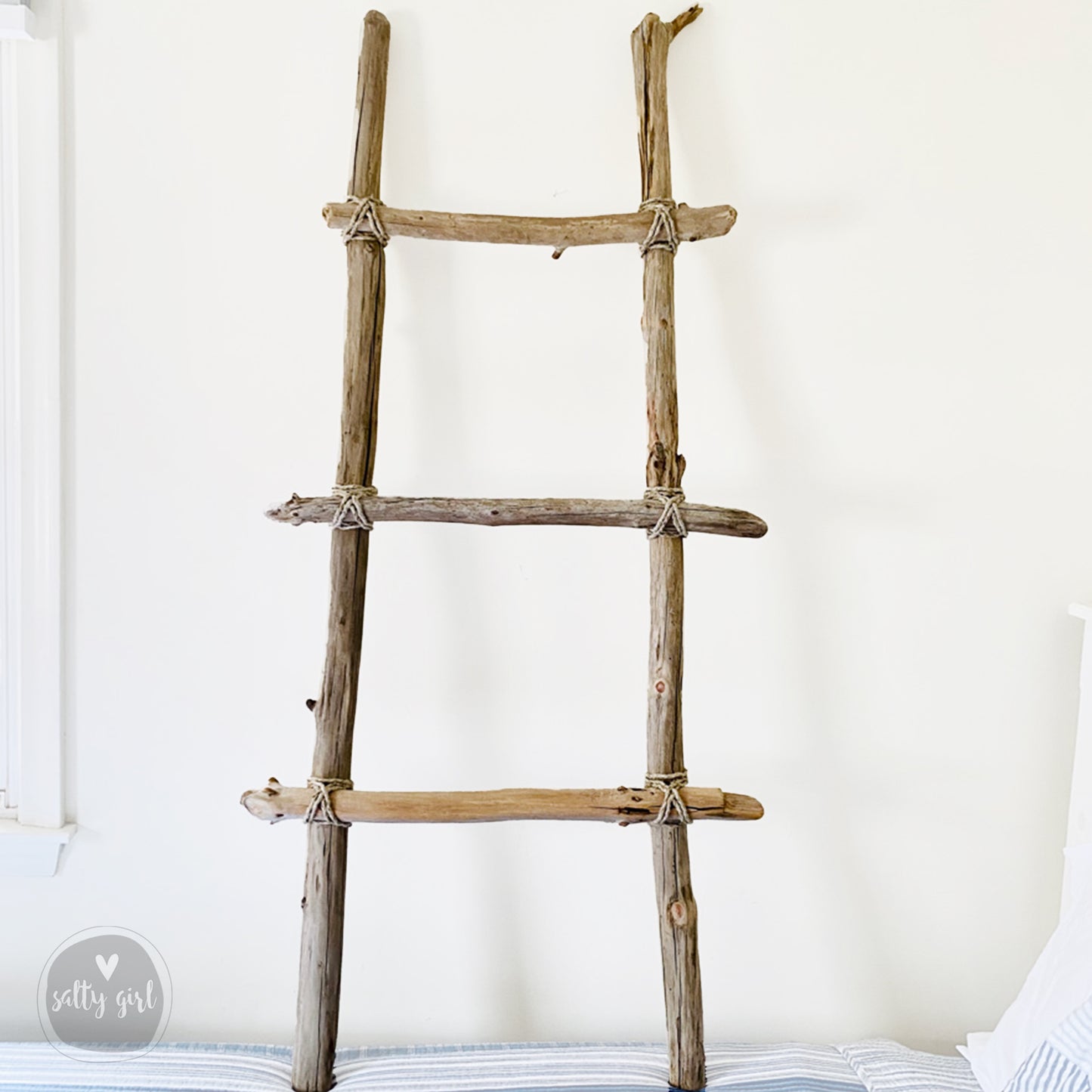 Driftwood Blanket Ladder - Handmade Quilt Ladder - Loft Ladder