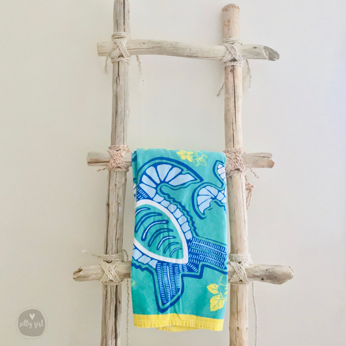 Driftwood Blanket Ladder Handmade Quilt Ladder Loft Ladder Maine