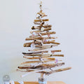 Driftwood Christmas Tree with Shell Garland