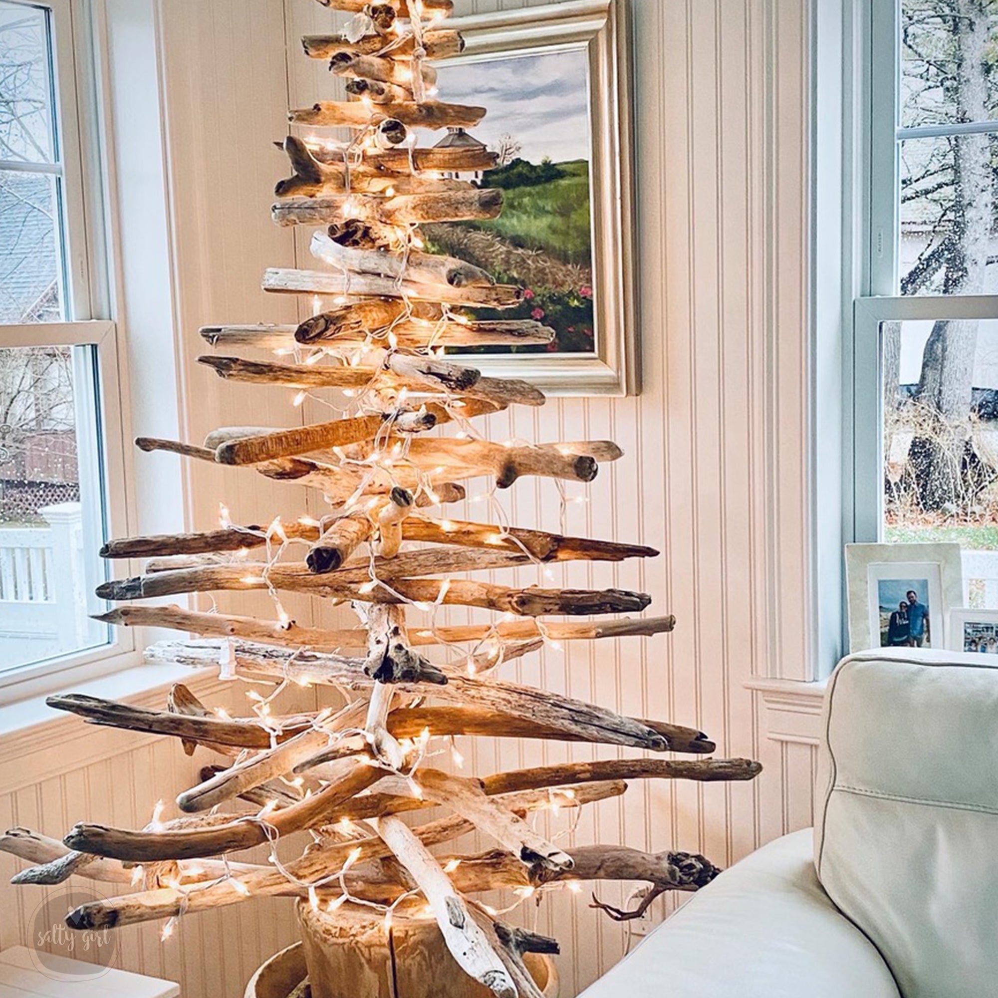 5 FT Driftwood Christmas Tree | Handmade from Maine