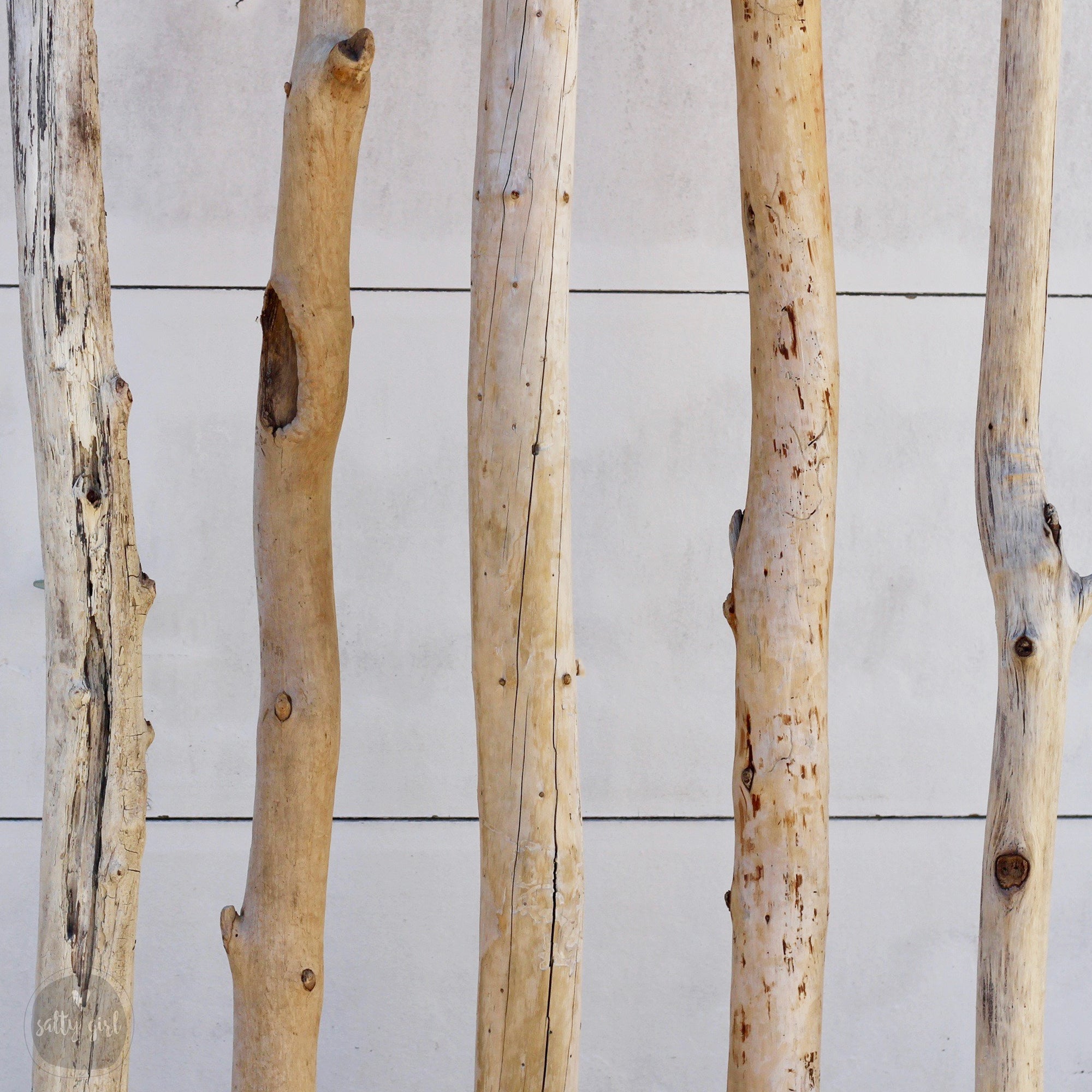 Driftwood handrail pieces