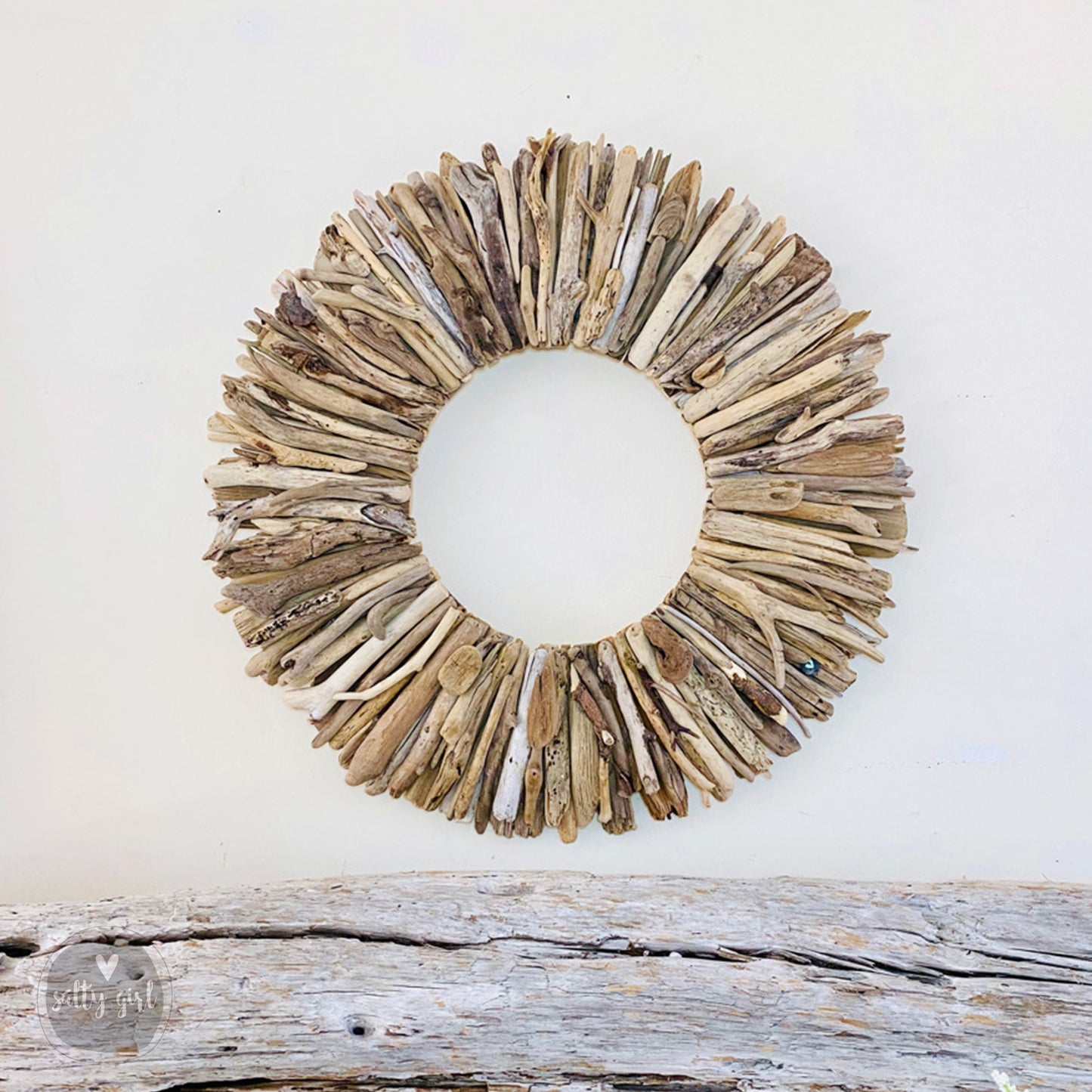 Driftwood Wreath with Unique Natural Accents - Sizes 12"-16"-20”
