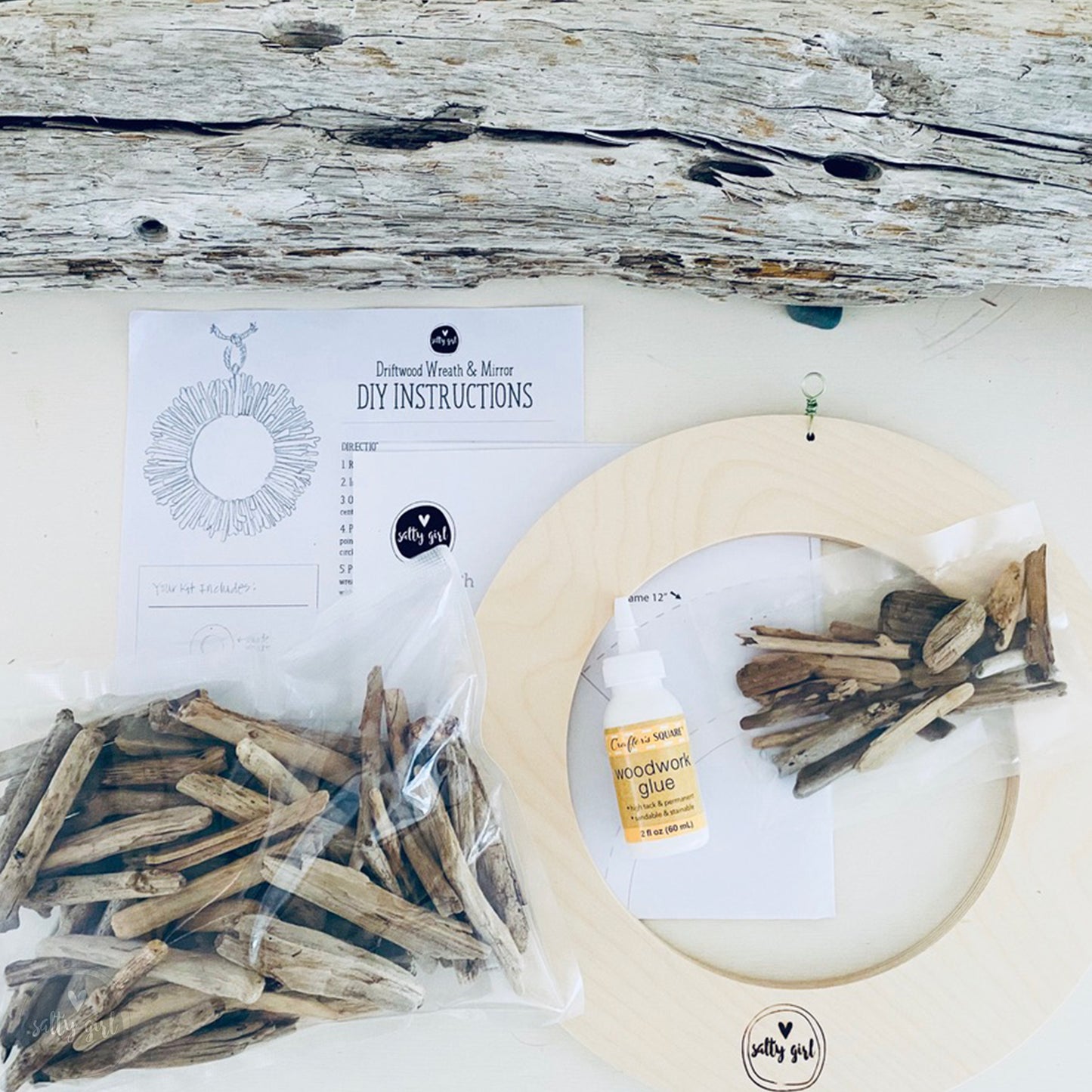 DIY Driftwood Wreath Kit