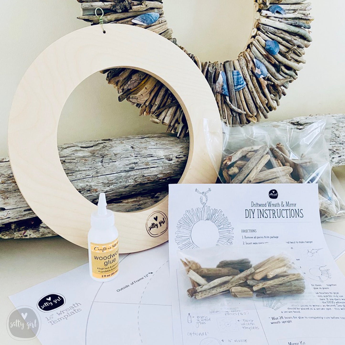 DIY Driftwood Wreath Kit