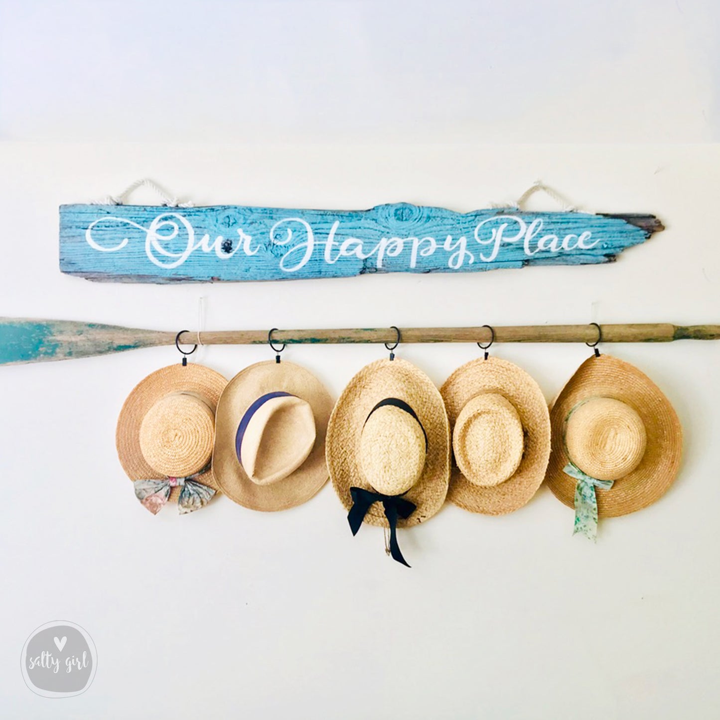 Oversized  Custom Driftwood Sign with Rope Hanger - 5 -6 Foot Wooden Headboard Sign - Large Beach Themed Wall Art