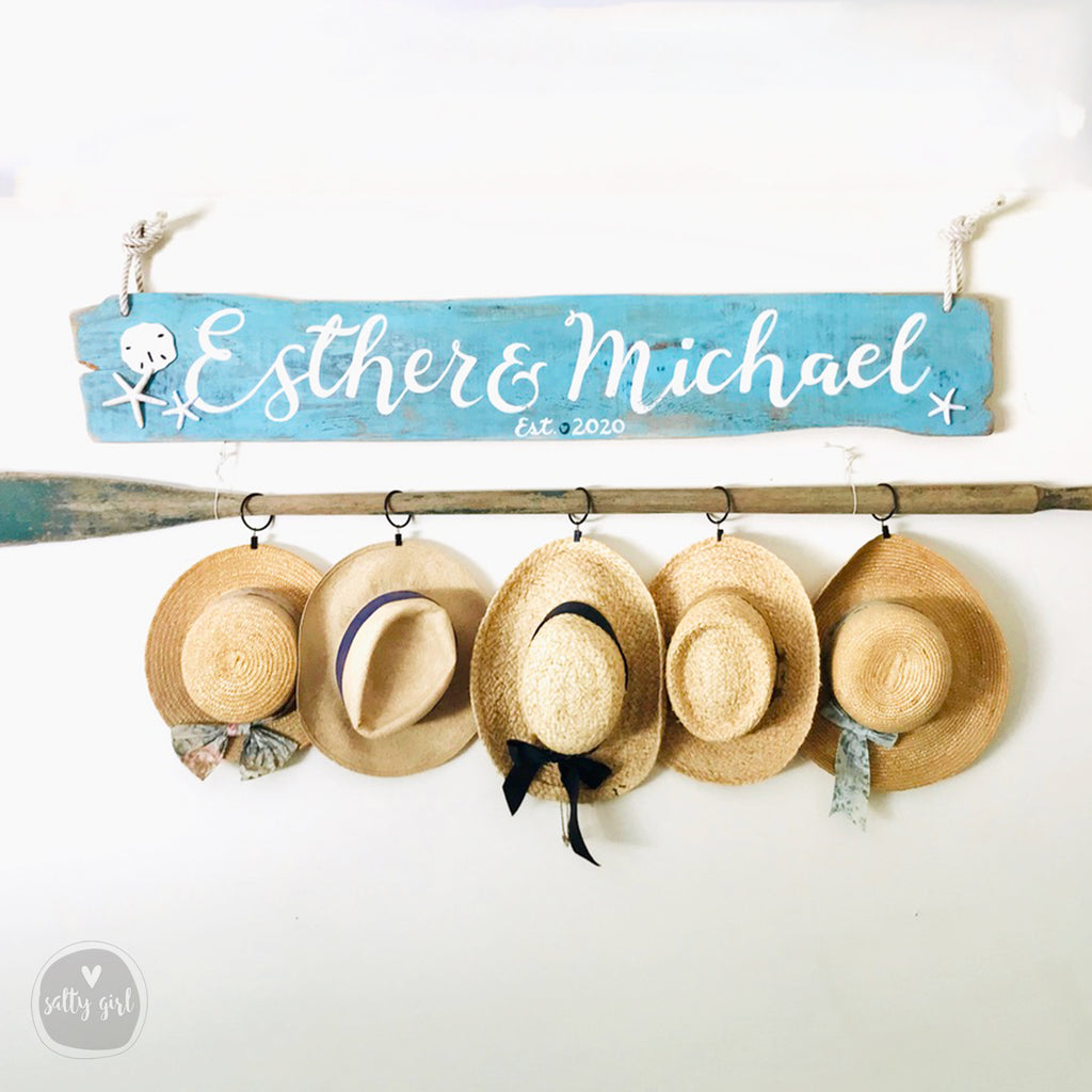 Oversized  Custom Driftwood Sign 5-6 FT Wooden Headboard Wall Art with Rope Hanger