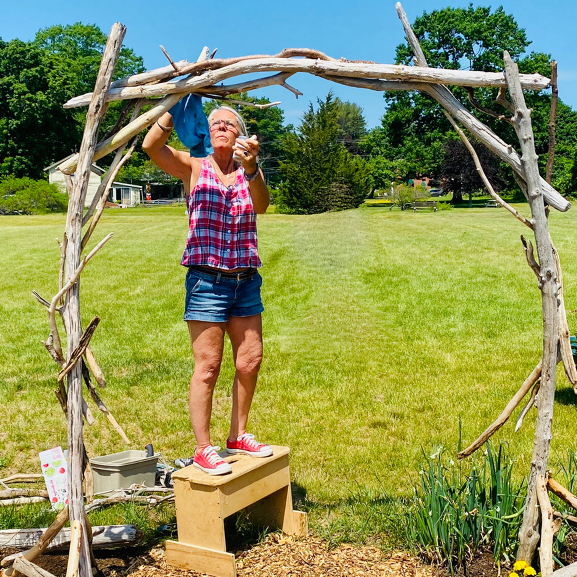 Rustic Driftwood Wedding Arch - Budget-Friendly and Easy Assembly