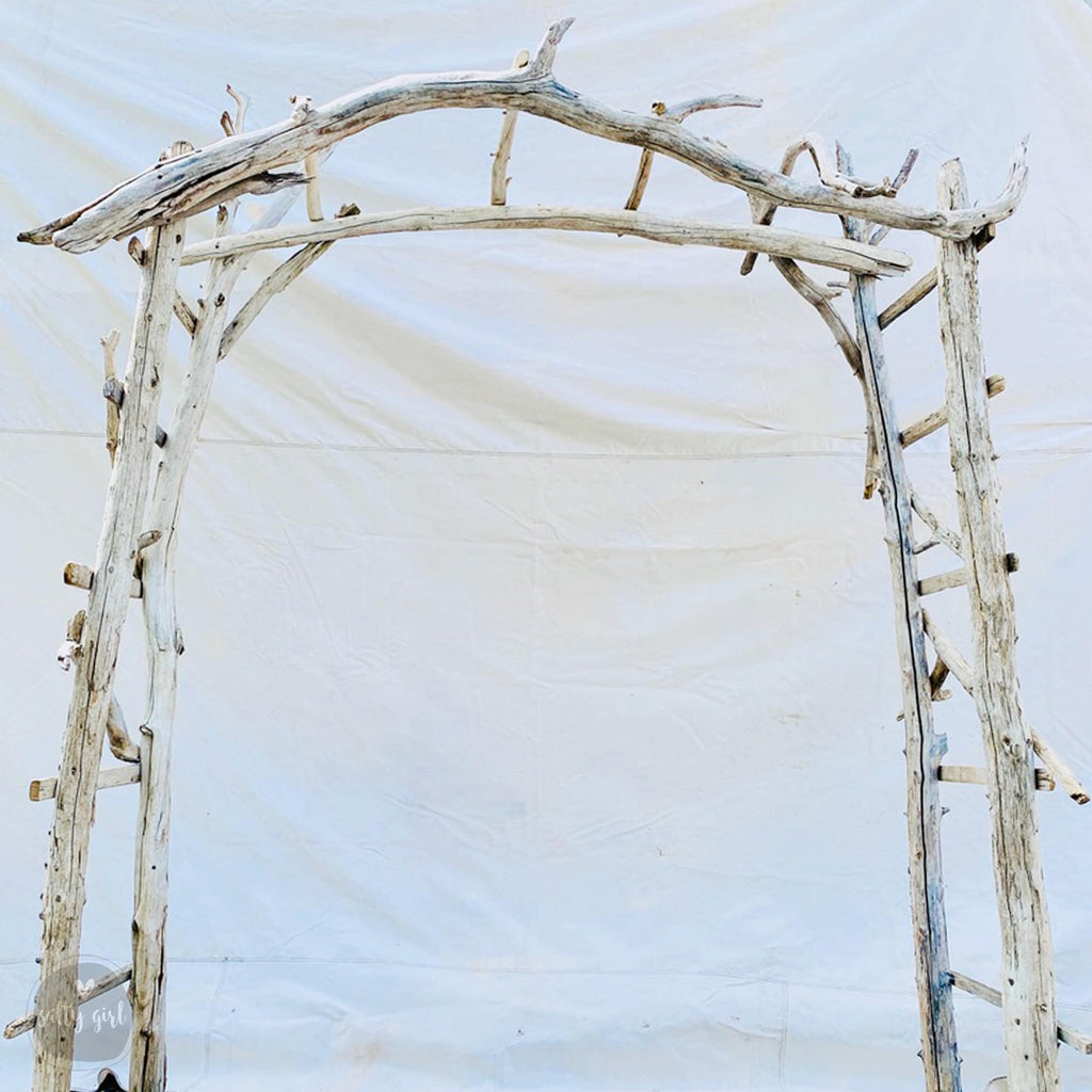 Driftwood Wedding Arch | Arbor -Wedding Chuppah - Beach Wedding - Wedding Ceremony Arbor - Gazebo - Wedding Canopy