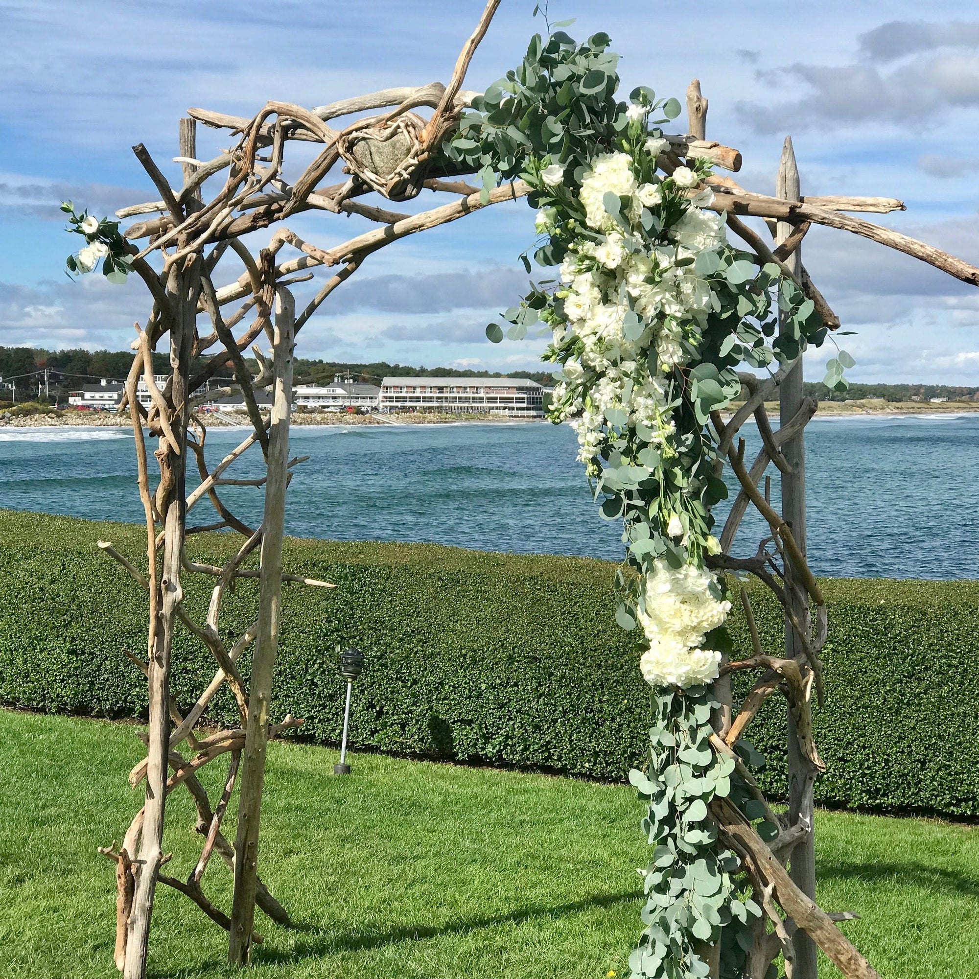 Driftwood Wedding Arch | Arbor -Wedding Chuppah - Beach Wedding - Wedding Ceremony Arbor - Gazebo - Wedding Canopy