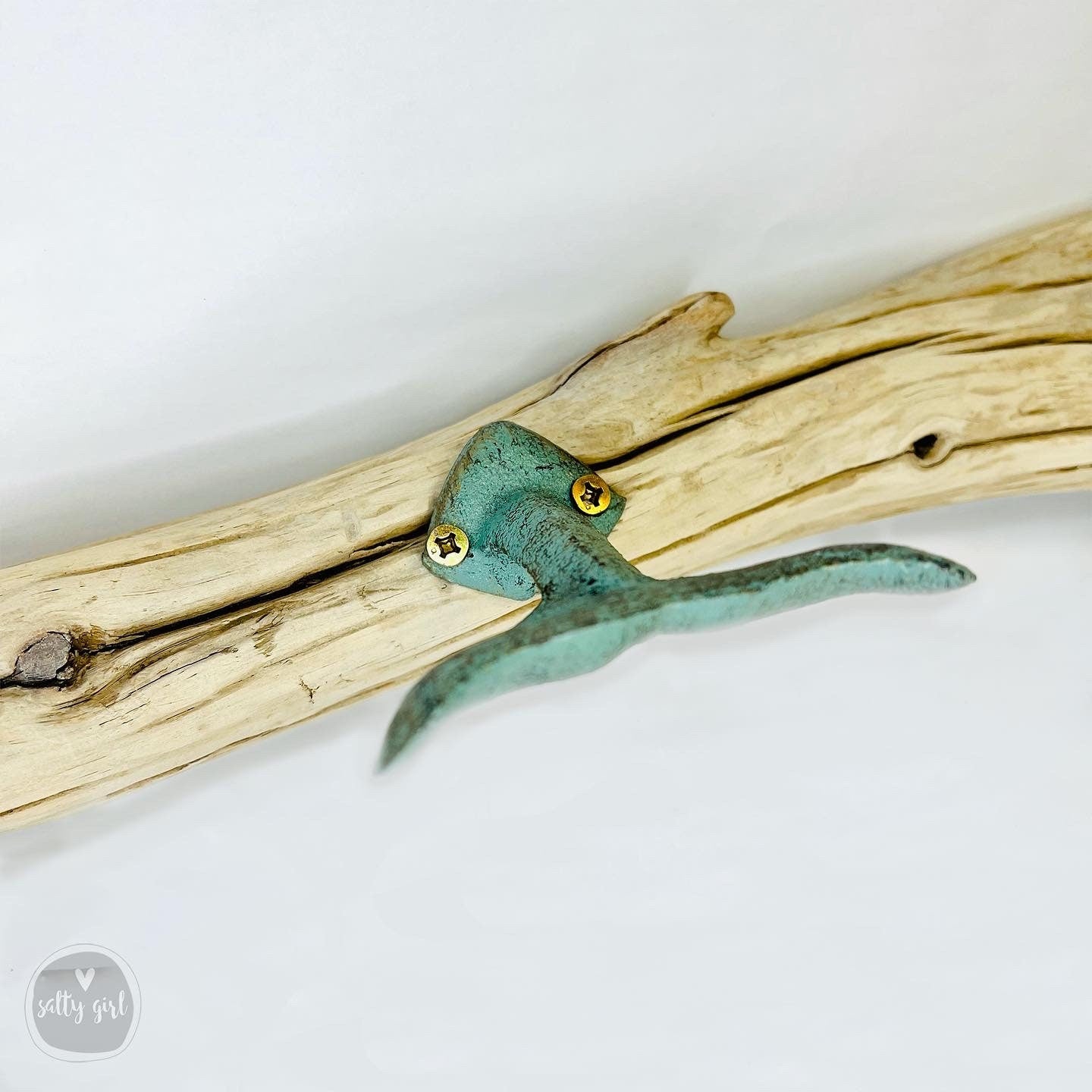 Driftwood Whale Tail Towel Rack 2-4 FT