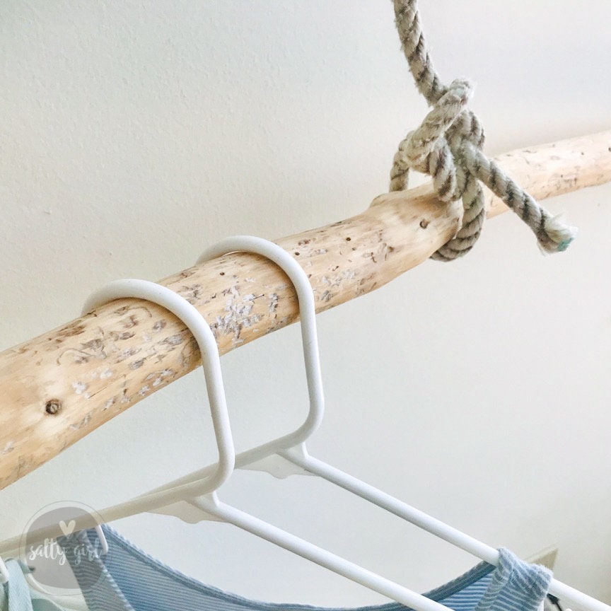 Driftwood Clothing Rack 4-7 Ft – Boho Clothes Hanger | Natural Wood Rack, Smooth Finish