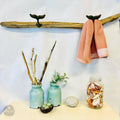 Driftwood Whale Tail Towel Rack 2-4 FT